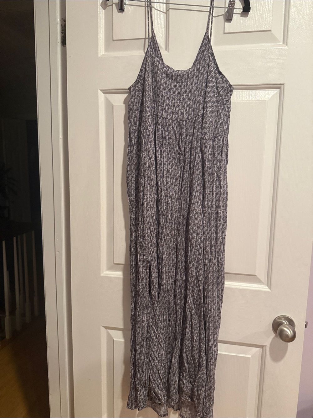 Spiral Print Maxi Dress in Slate Gray - Picture 3 of 3